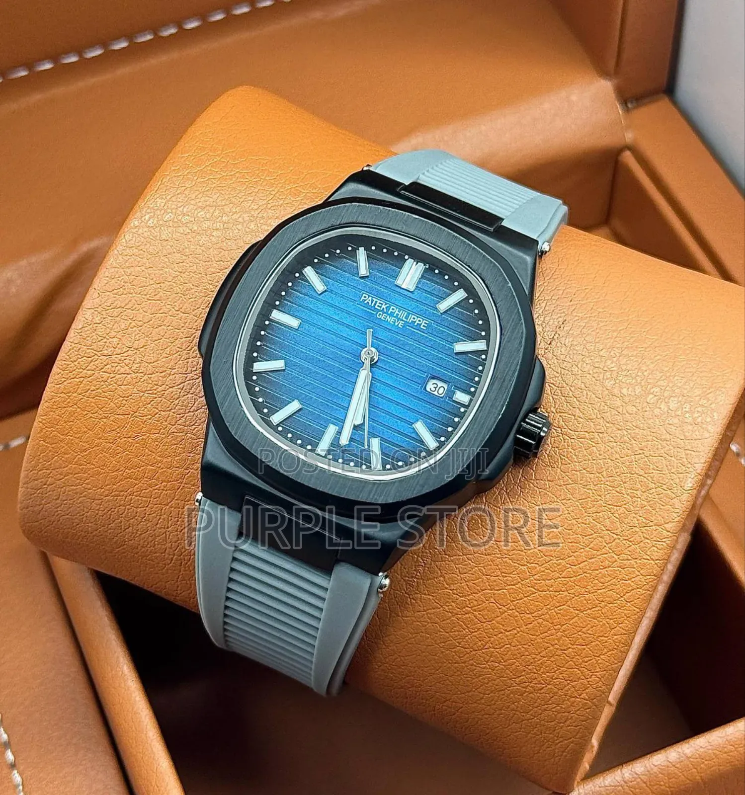 Patek Philippe Grey. Rubber-Strap