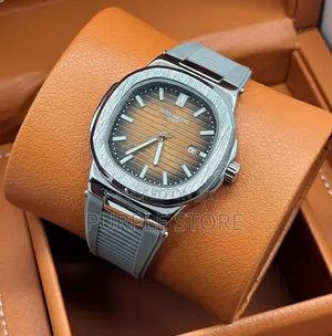 Patek Philippe Grey. Rubber-Strap