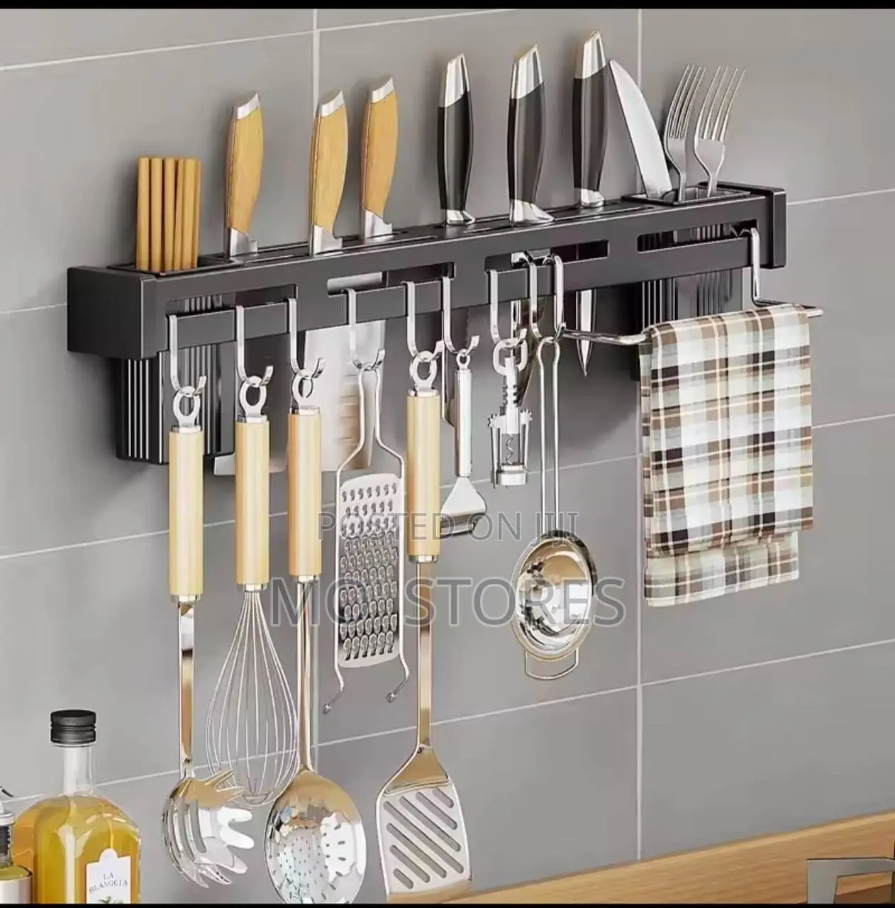 Wall Mounted Knife And Spoon Holder