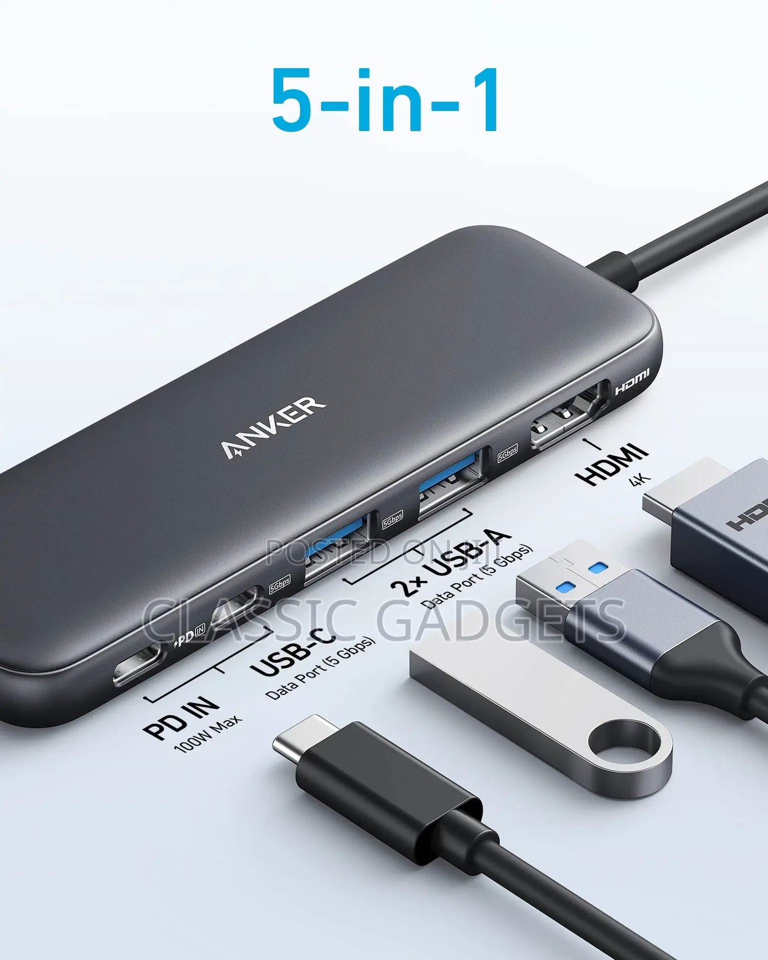 Anker 332 5-in-1 Usb-C Hub