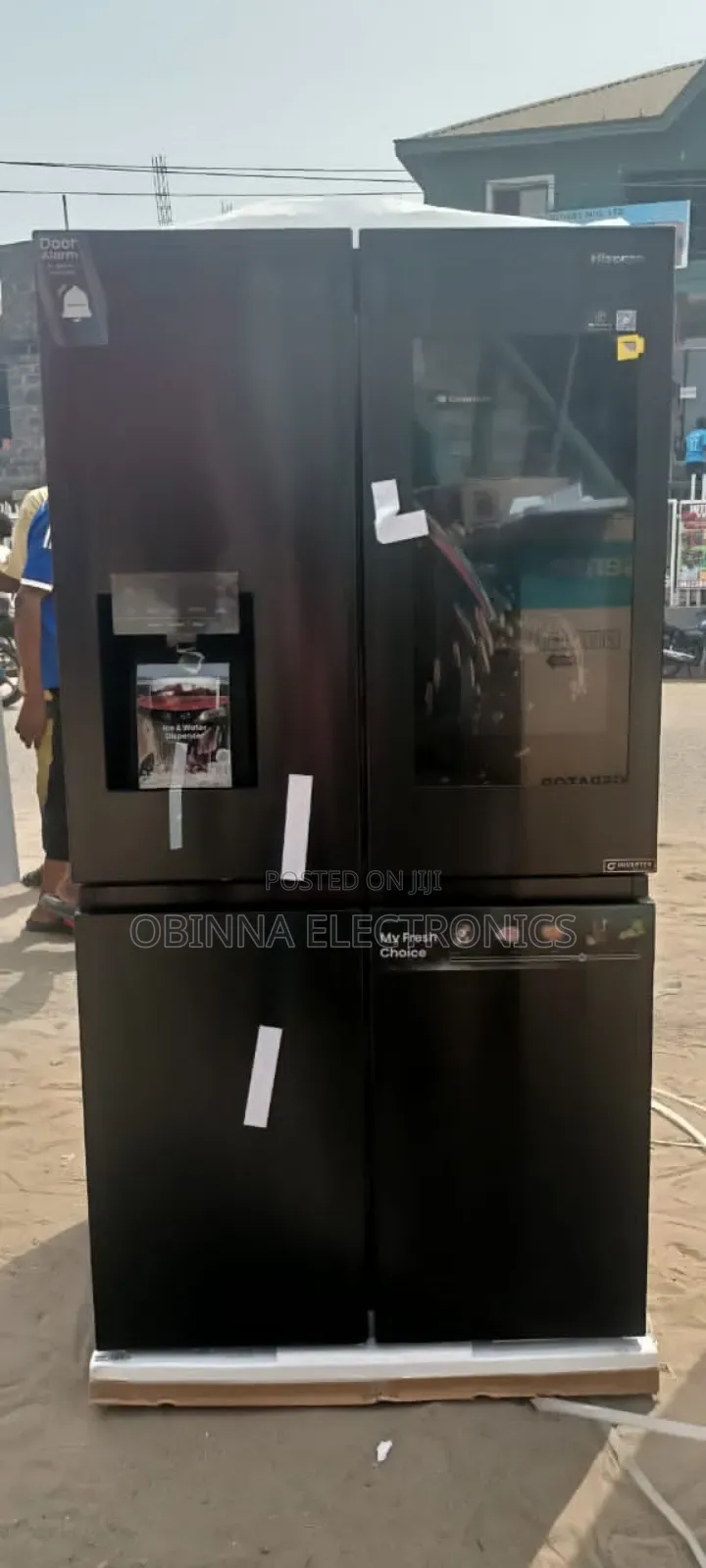 Brand New Hisense Side-Side 610l Refrigerator>Led Display>