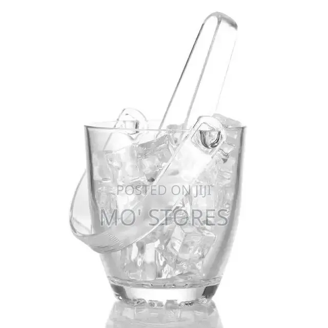 Quality Glass Ice Bucket With Ice Tong