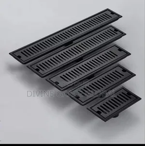 Black Floor Drainage Bath