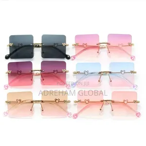 Square Love Shape Girls Fire Flame Sunglasses Flameless