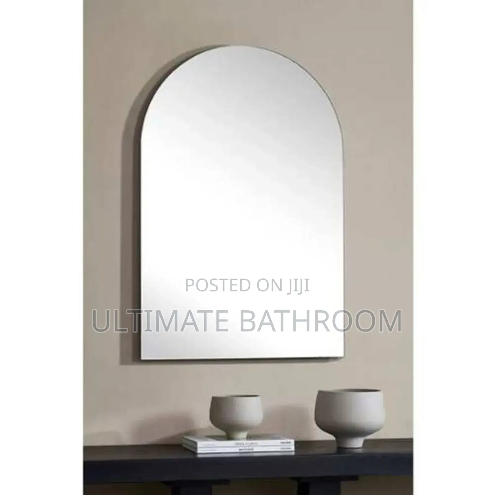 Curve Edge Simple Bathroom Mirror
