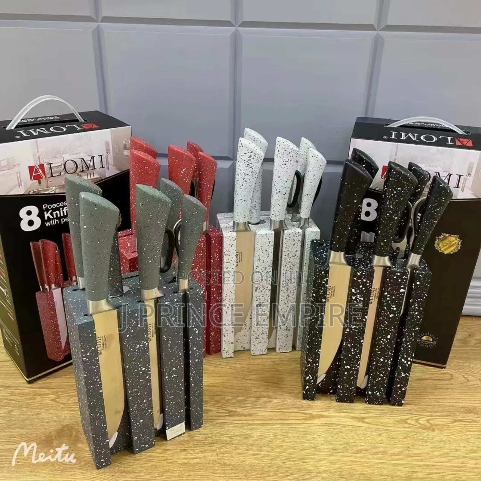 8pcs Alomi Kitchen Knife 9 PCS Set