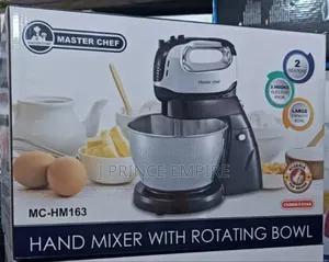 Master Chef Cake Mixer With Large Rotating Stainless Bowl