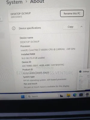 Laptop Lenovo ThinkPad X1 Carbon 16GB Intel Core I7 SSD 256GB