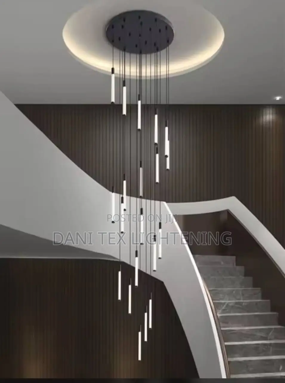 Modern Led Chandeliers Villa Stair Duplex Loft Pendent Light