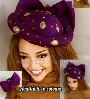 Moulded Fascinator Cap With Ashoke