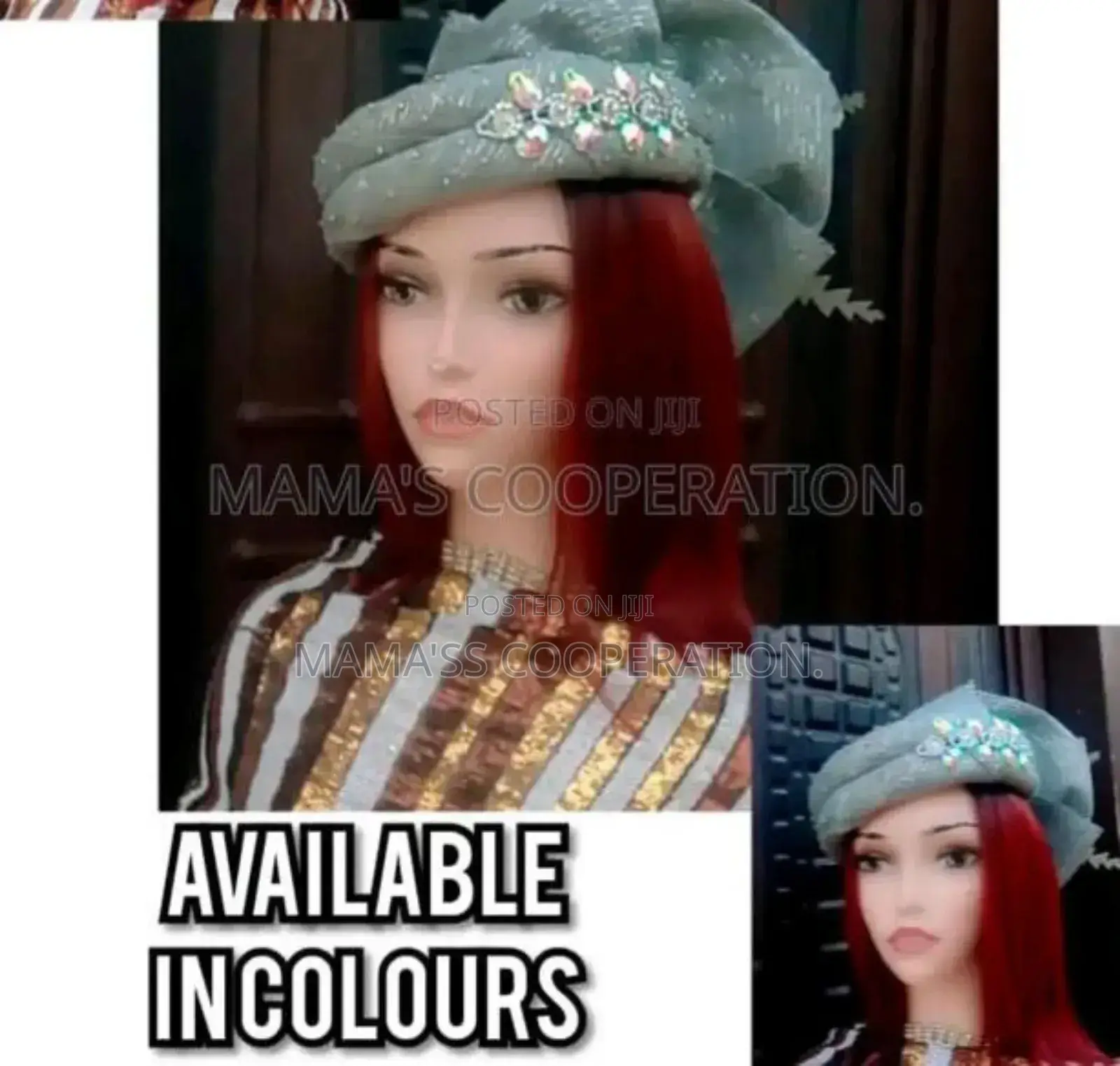 Moulded Fascinator Cap With Ashoke