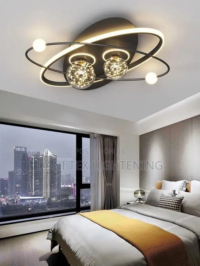 Nordic Creative Led Ceiling Light Bedroommodern Planet Shape