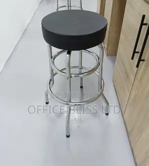 4 Leg Rotating Padded Seat Bar Stool