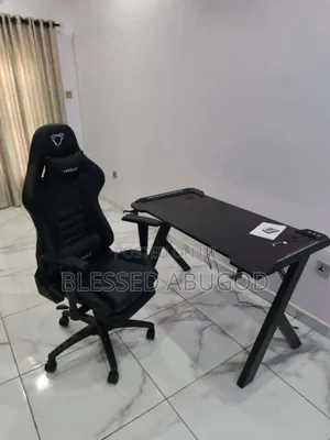 Complete Set of Gaming Desk With Gaming Chair