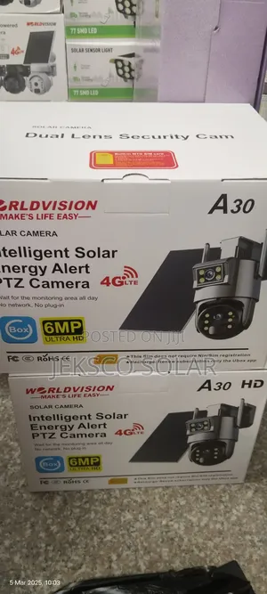 Intelligent Solar CCTV PTZ Camera 6mp