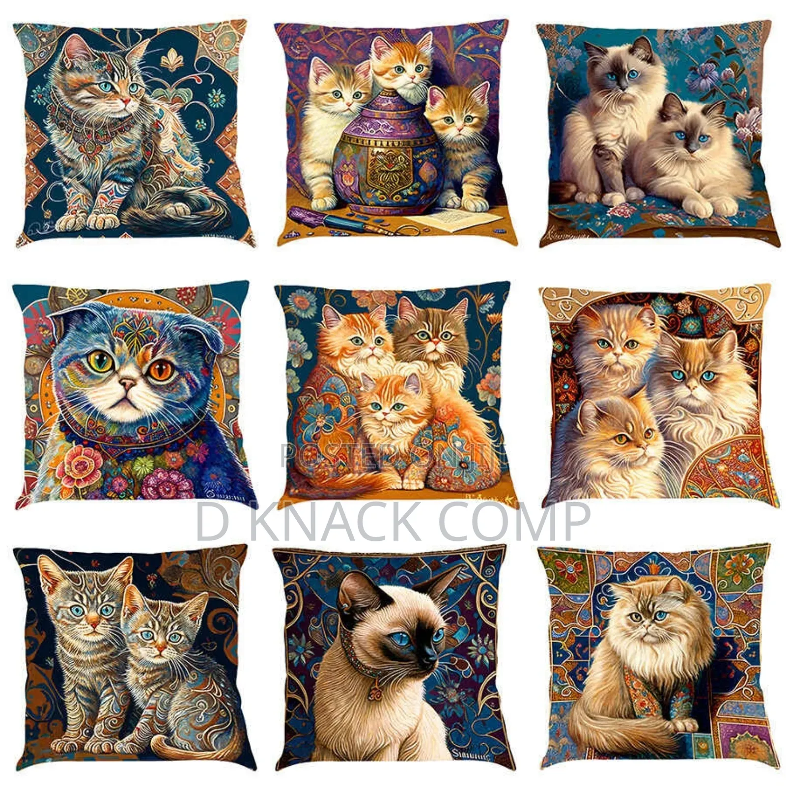 Throw Pillowcase Sofa Cushion Pillow Cover - 45x45cm