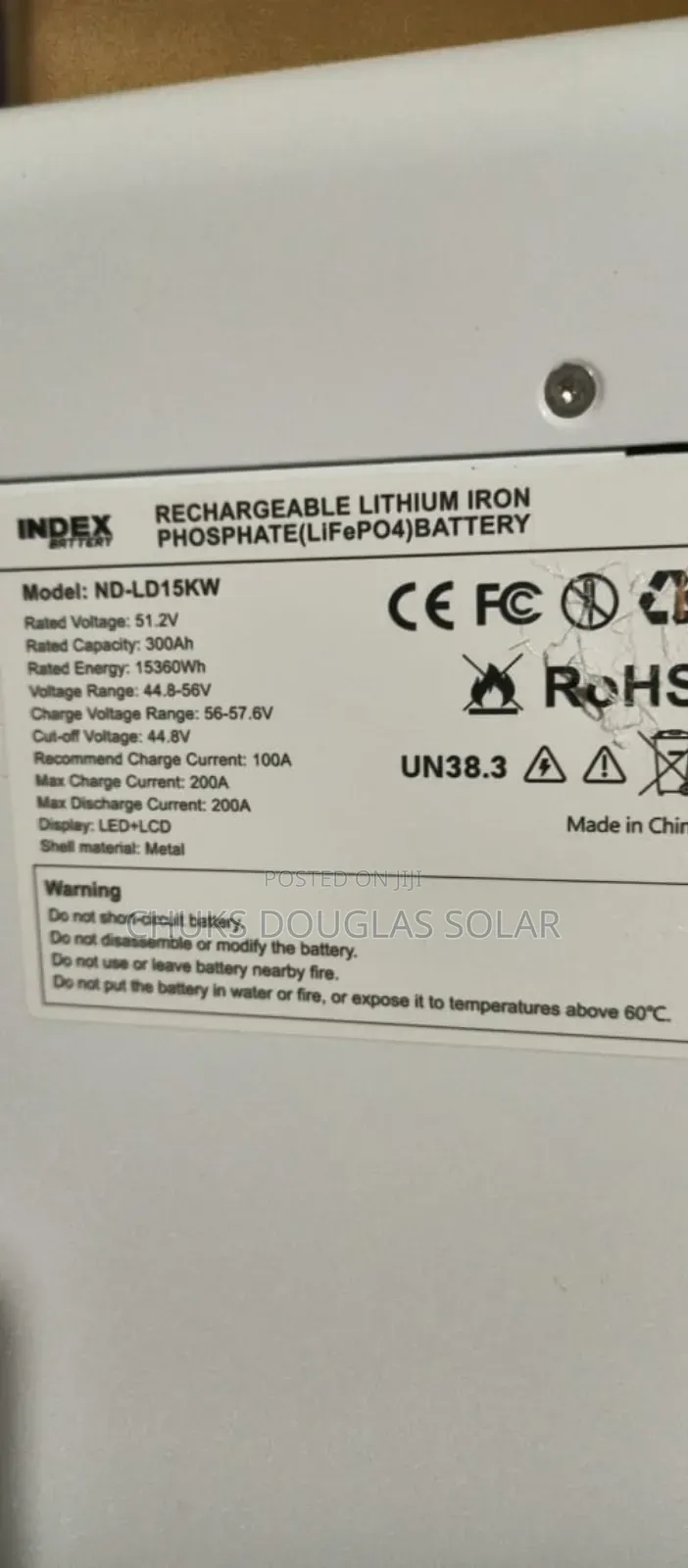 15kwh Index Lithium Battery