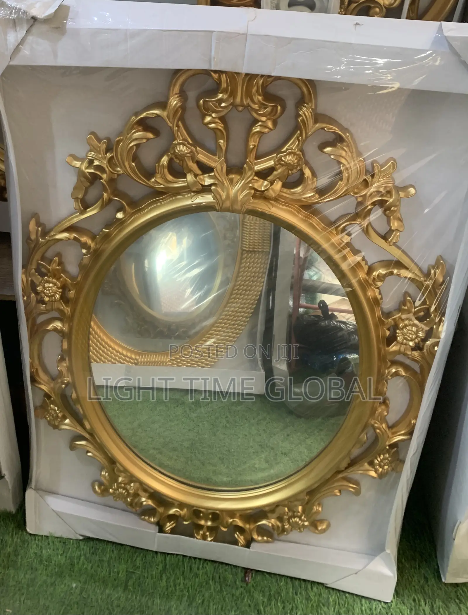 Gold Flame Mirrors