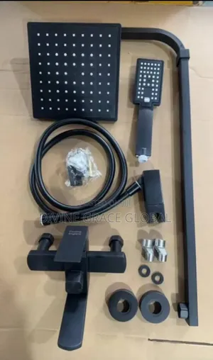 Black Shower Set