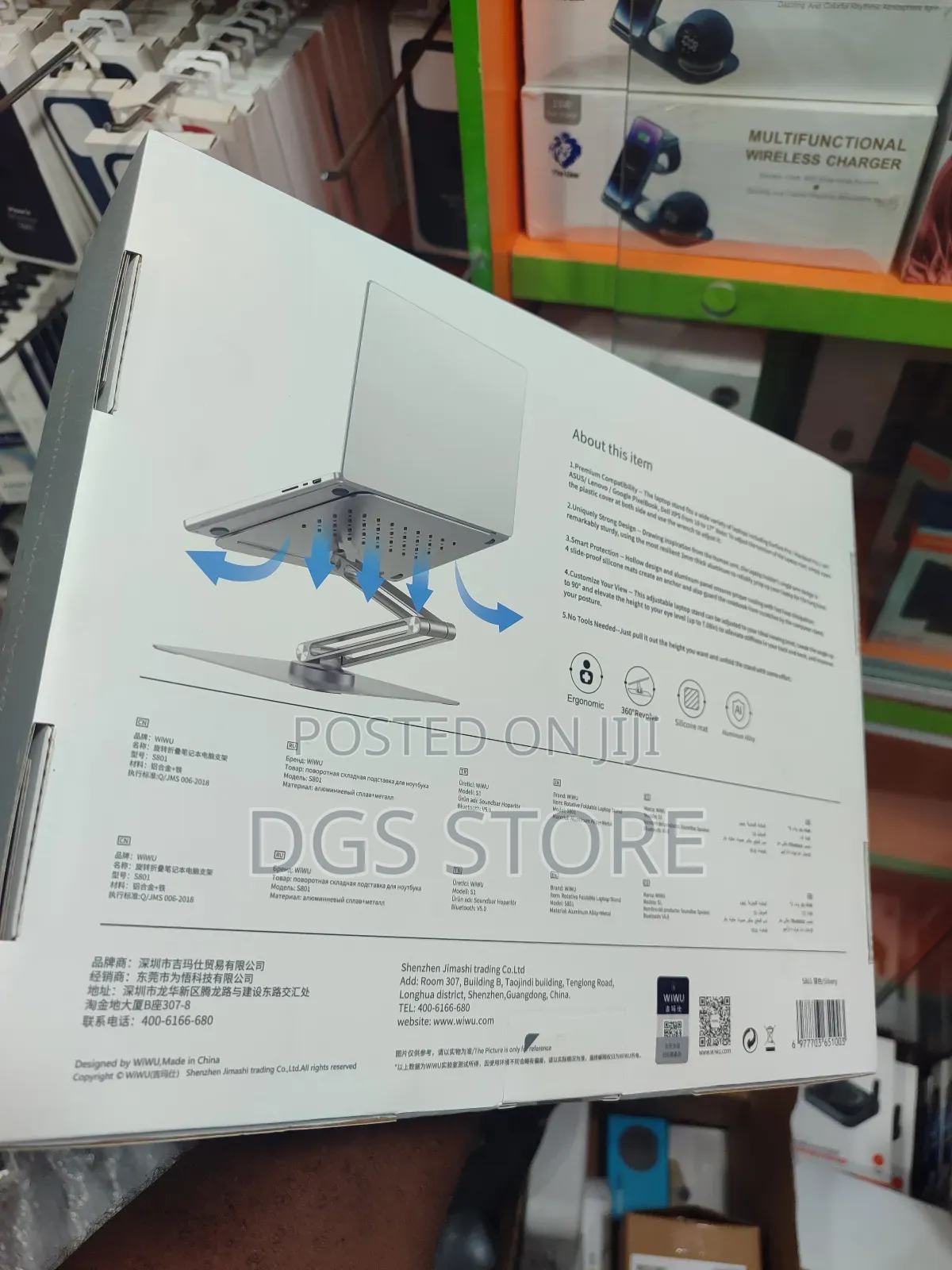 Wiwu S801 Rotative Foldable Laptop Stand