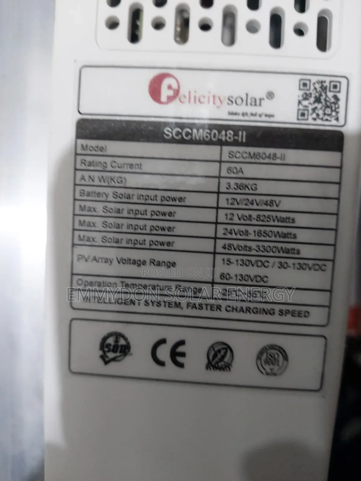 Felicity Charge Controller MPPT 60ah