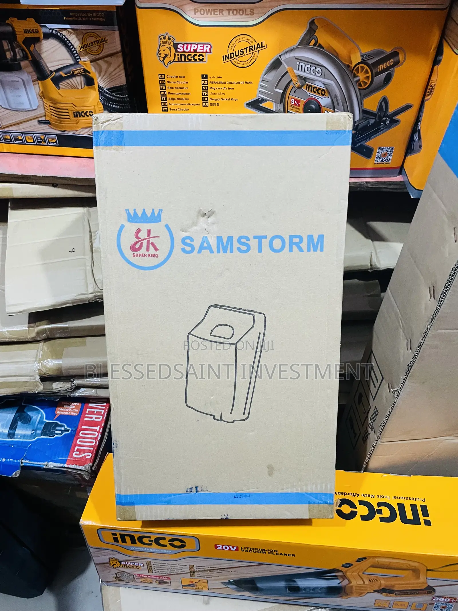 Samstorm Scrubbing Machine