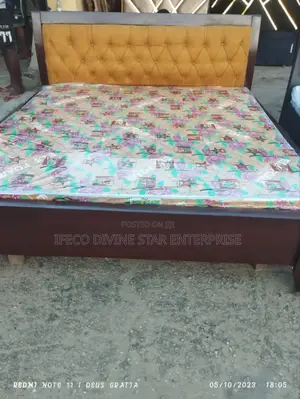 6x6ft Bed Frame and Mattress