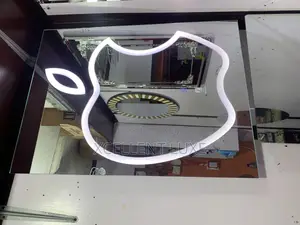 Square Led Mirror With Apple Shape