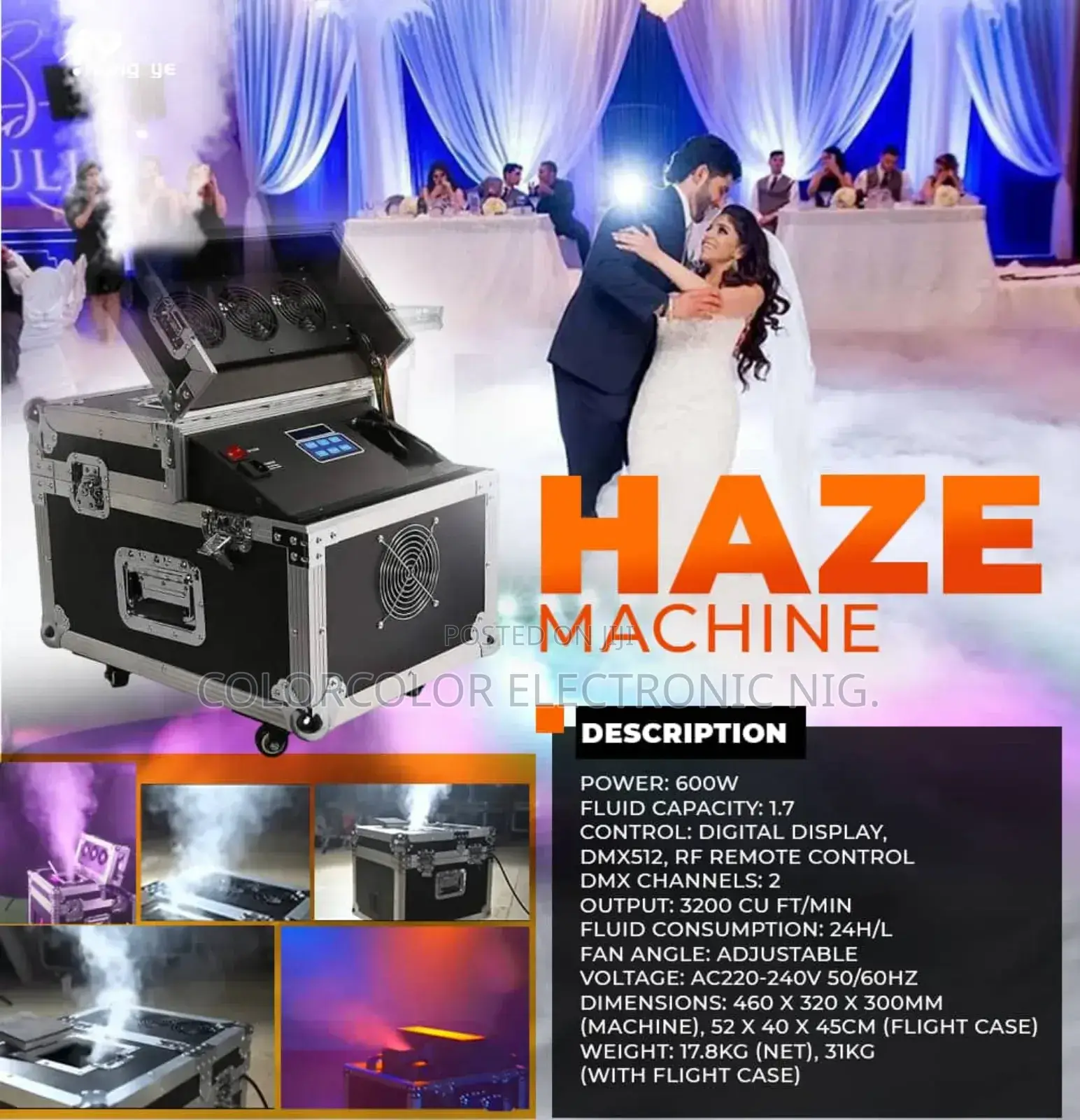 600w Haze Machine