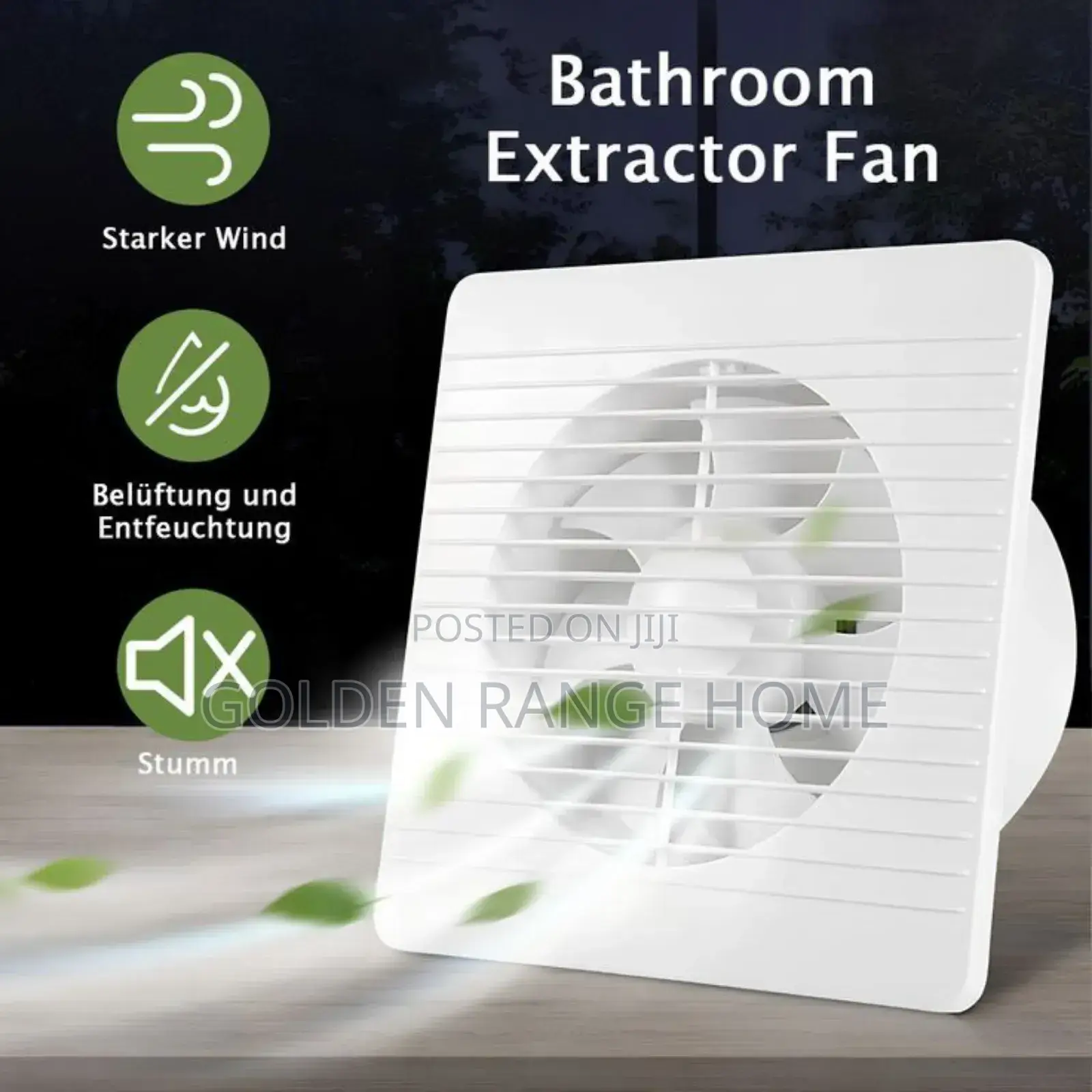 Bathroom Wall/ Ceiling Extractor Fan