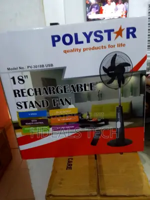 Highest Demand- Polystar 18inches Rechargeable Standing Fan