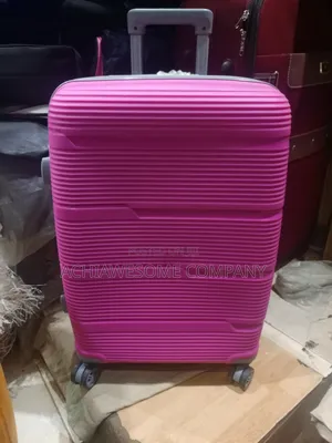 Medium Pink Unbreakable Rubber Luggage
