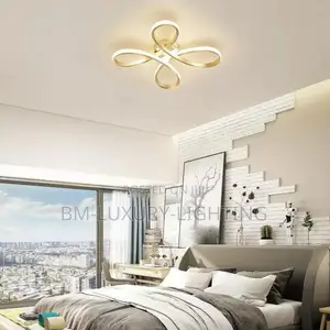 Modern Interior Room Semi-Flush Chandelier