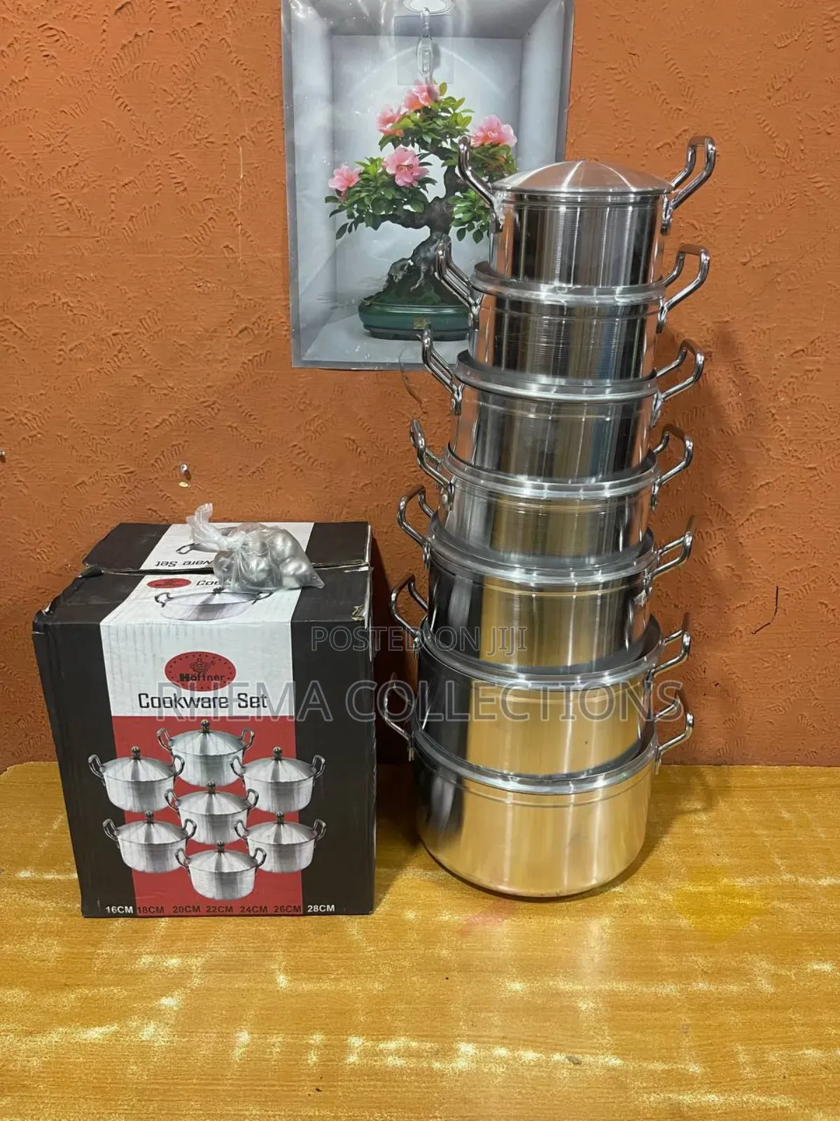 7pcs Hoffner Aluminum Thickened Cookware/Pot Set