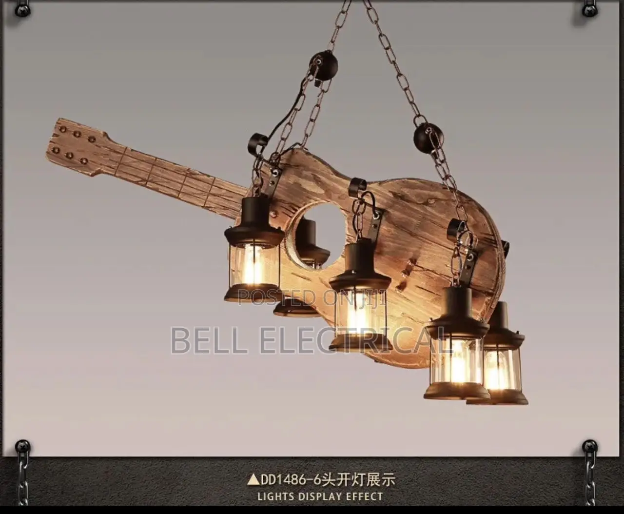 Unique Guitar Chandelier