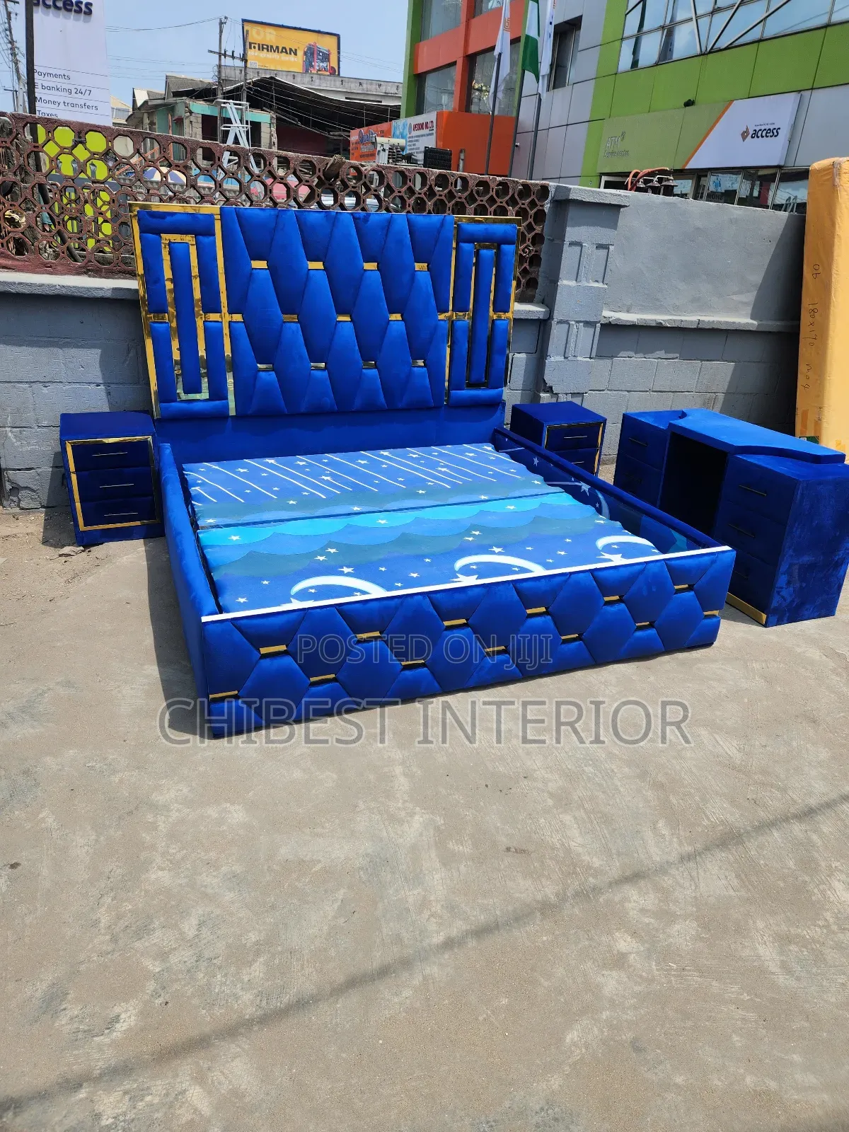 Versace-Like Design 6by6 Set of Bed.