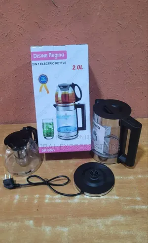 Disnie Regina Double-Layered (2in1) Glass Electric Kettle