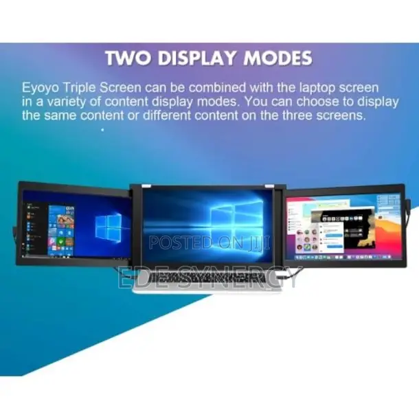 Triple Screen Laptop Workstation External Monitor for Laptop