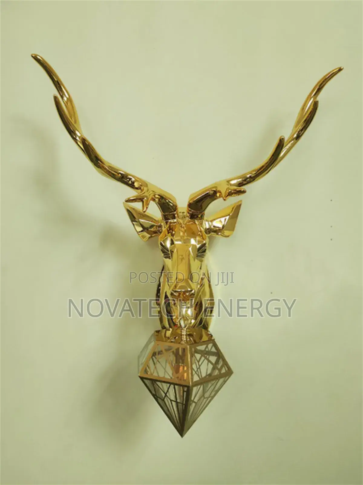 Deer Head Sculpture Wall Bracket Light for Homes