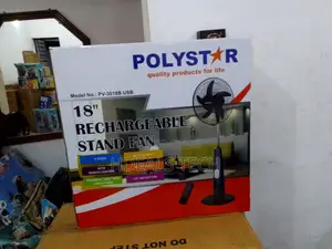 Best Bargain- Polystar 18inches Rechargeable Standing Fan