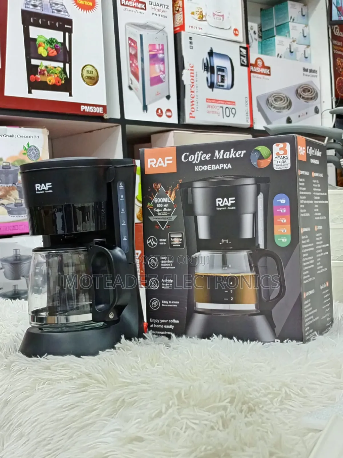 Raf 900w Anti Drip Keep Warm Coffee Maker/Coffee Machine