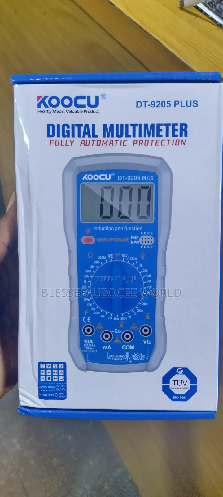 Koocu Dt-9205 Plus Digital Multimeter Tester Device Tool