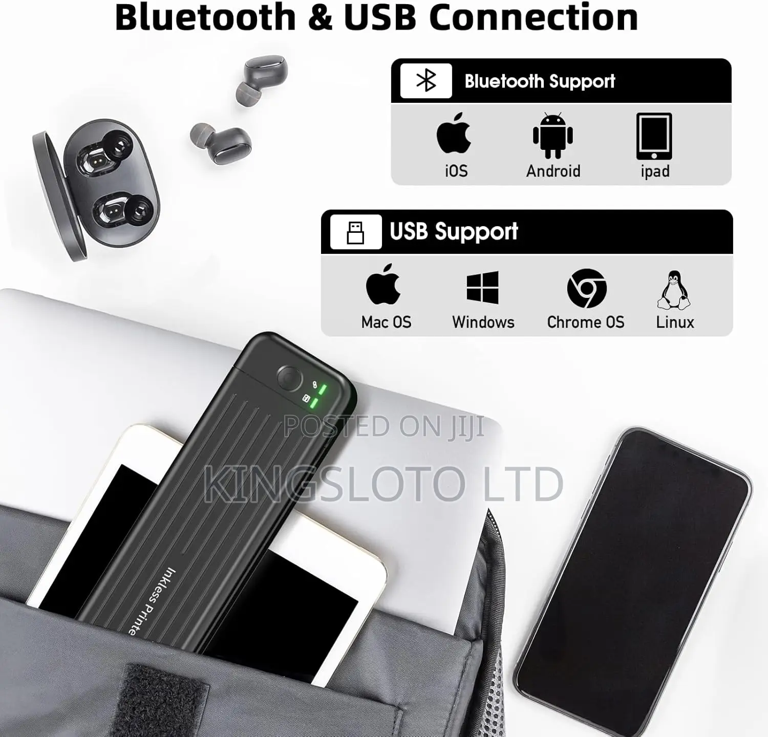 Portable Printers. Paper for Phone Laptop, Transfer Printer