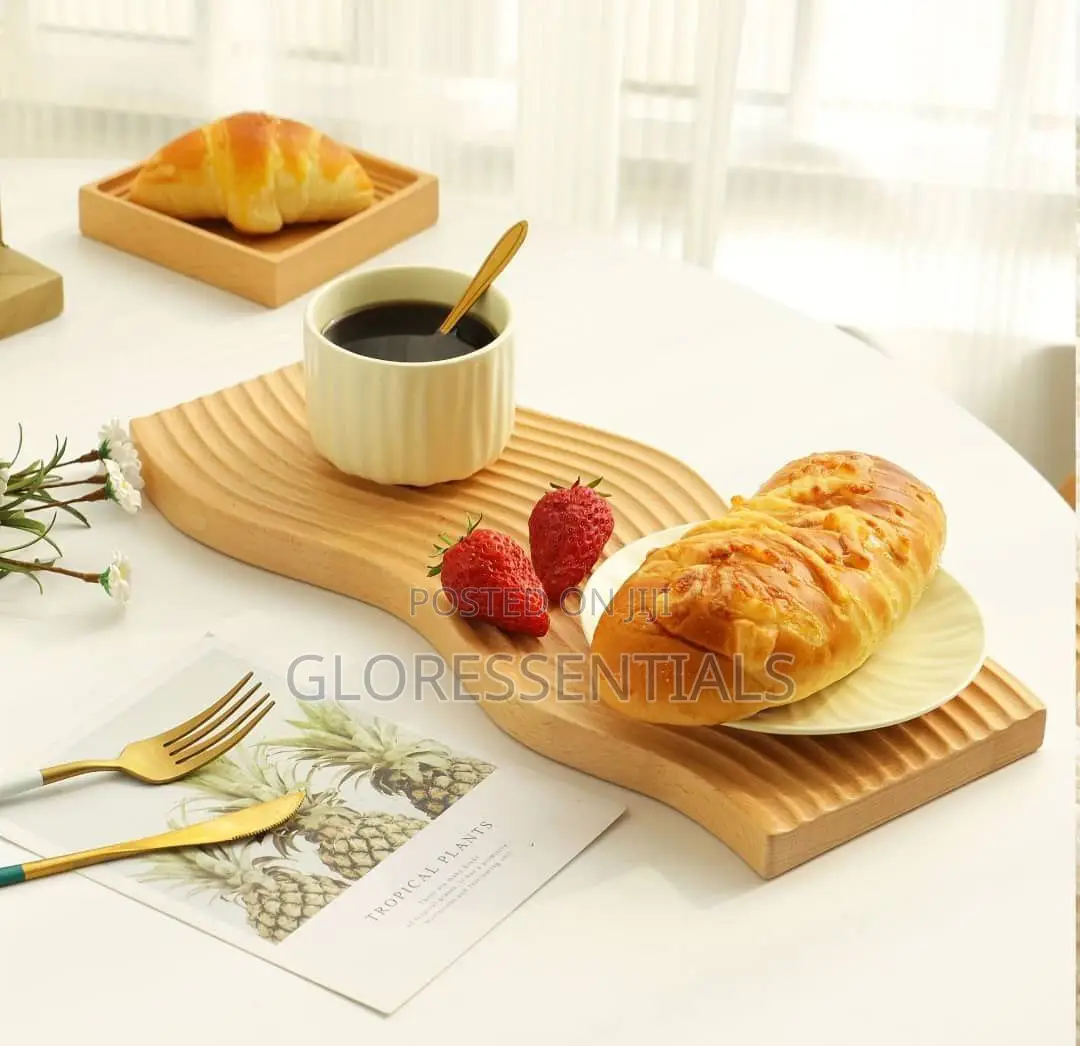 Natural Wood Decorative Food Serving Trays