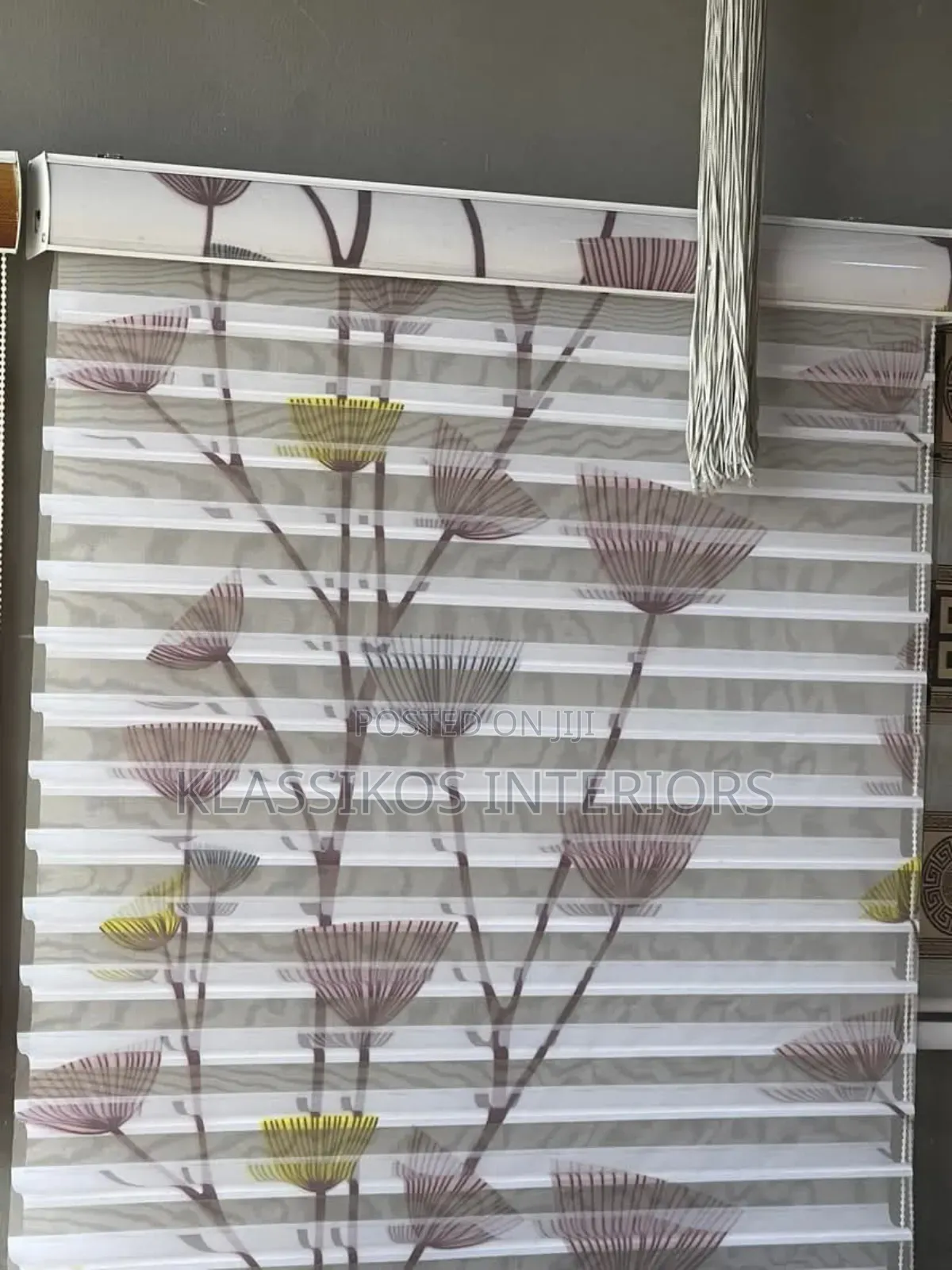 Exquisite Flowery Window Blinds (N67y)(Free Delivery)
