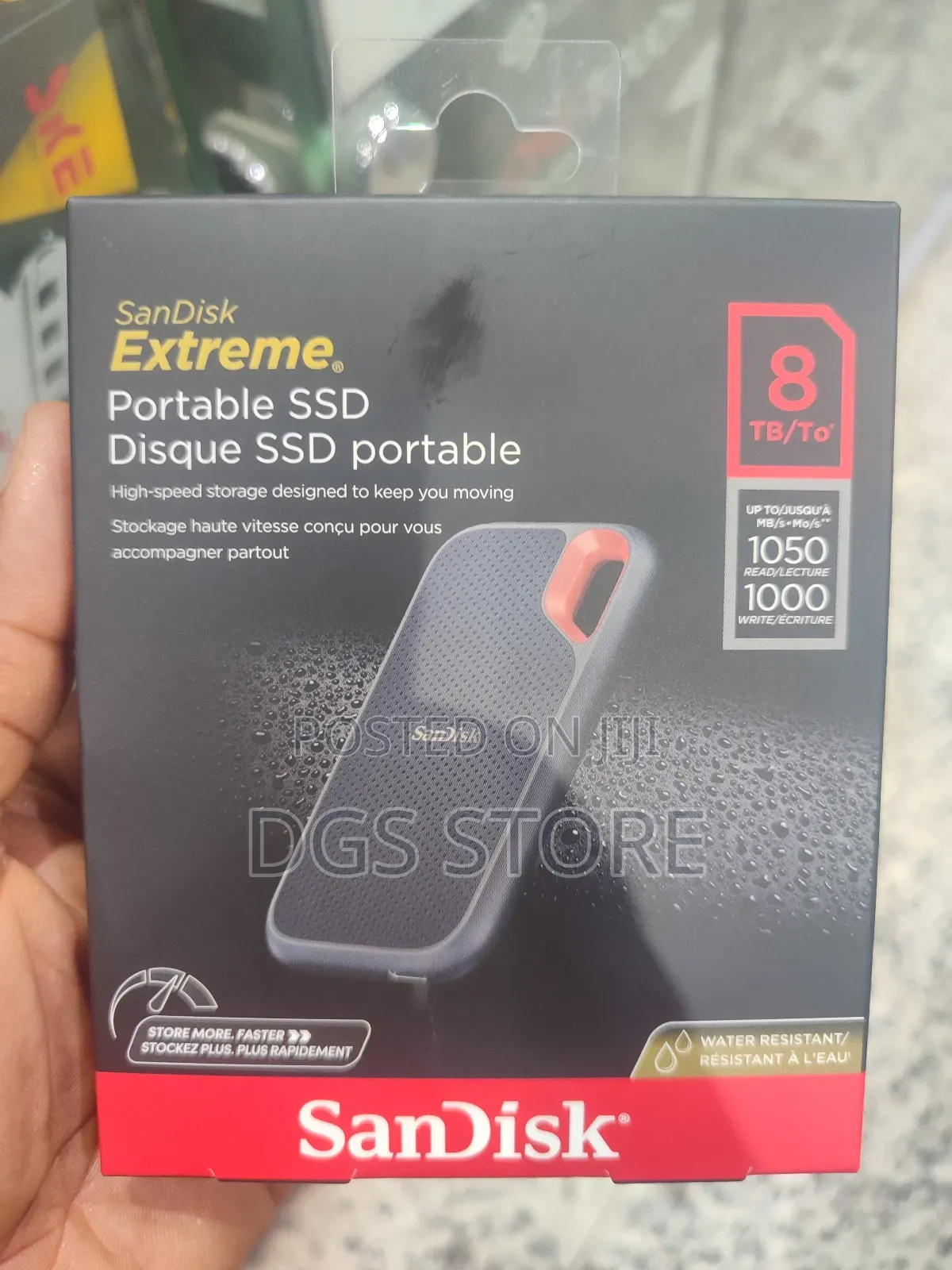 Sandisk Extreme Portable SSD External 8tb 1050mbs