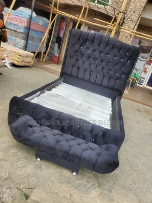 Black 4/6 Upholstery Bedframe