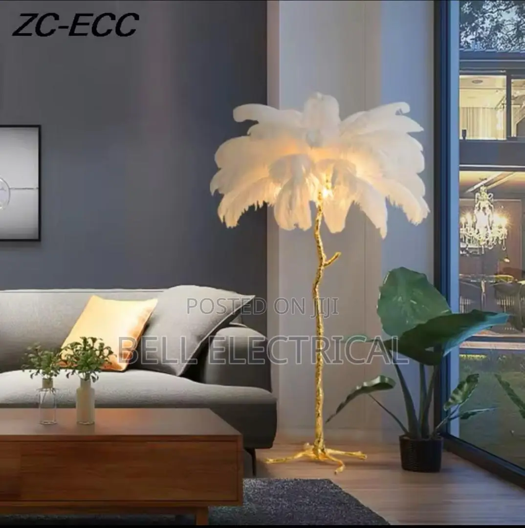 Luxury Feather Floor Lamp