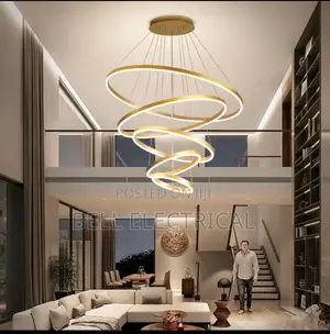 Luxury Spiral Led Chandelier