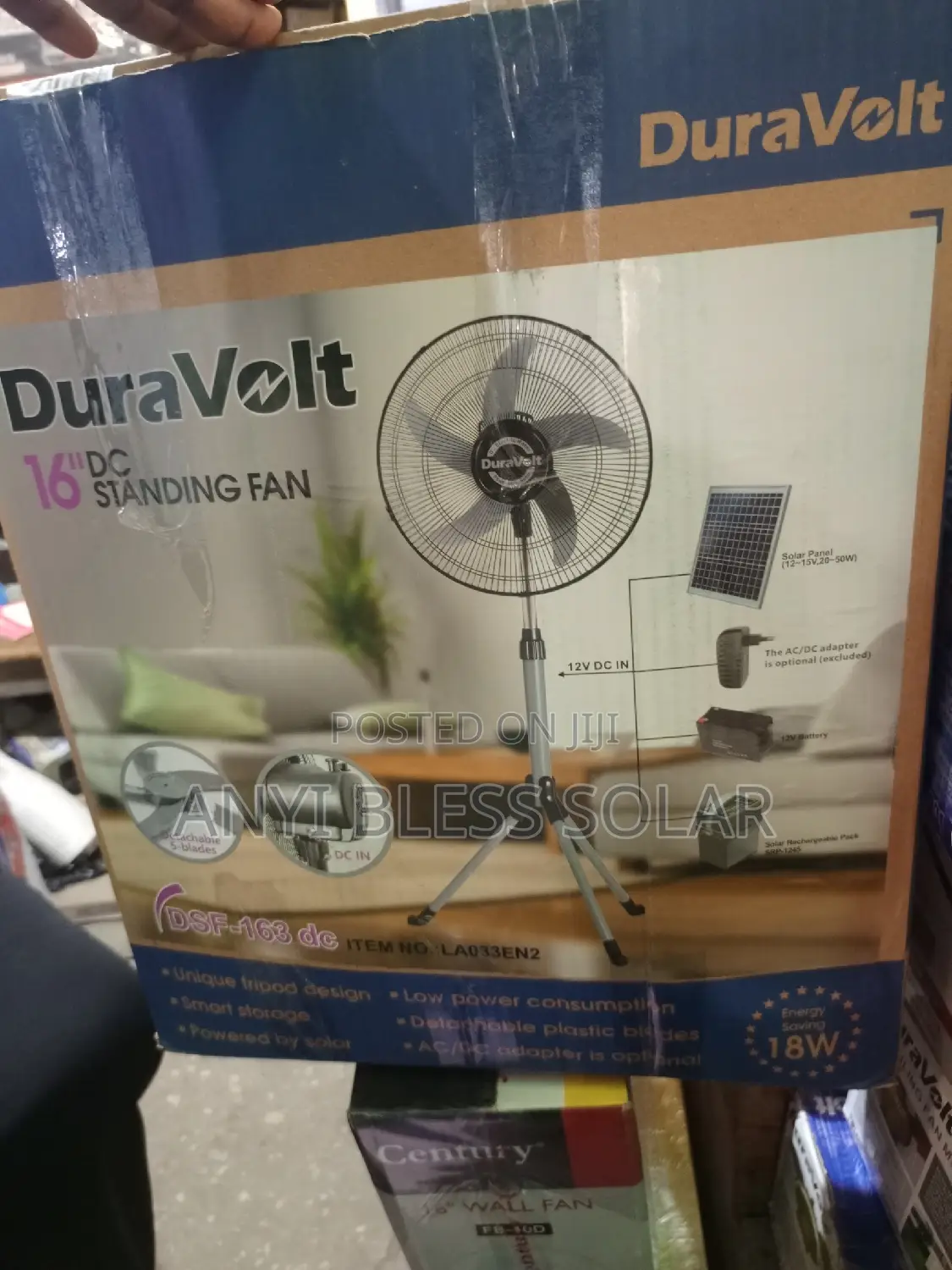 16 Solar Standing Fan